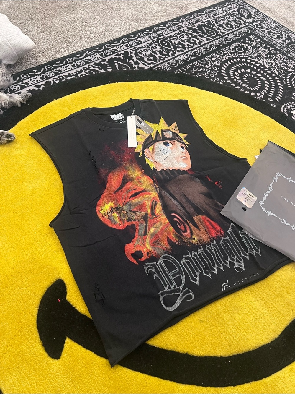 YoungLA Black Naruto cut off